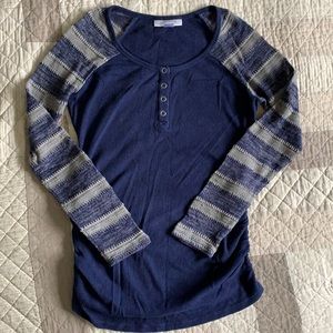 Motherhood long sleeve nursing/maternity top